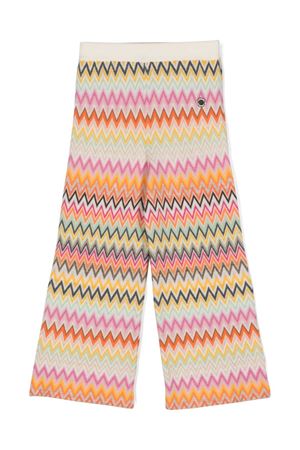 pantalone in lana multicolor MISSONI KIDS | MV6B10W0028999